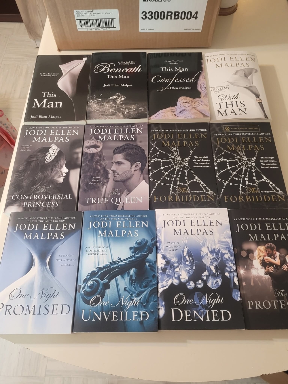 Jodi Ellen Malpas Paperback Book Set - Black, White, Blue Covers